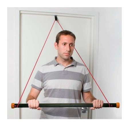 Fabrication Enterprises CanDo Tubing W/ Overdoor Pull-Down Bar, Yellow, X-Light, 1 Set 1154442